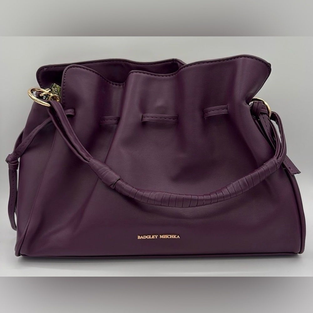 Badgley Mischka Deep Purple Shoulder Bag